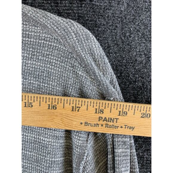 Lucky Brand Men's Sweater 1/4 Zip Thermal Mock Neck Pullover Gray Size XL - Picture 7 of 12